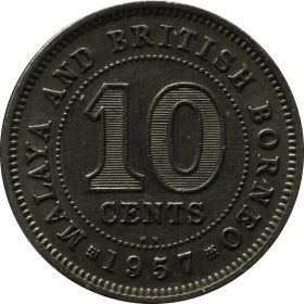 10 centow 1957 kn malaje 1a